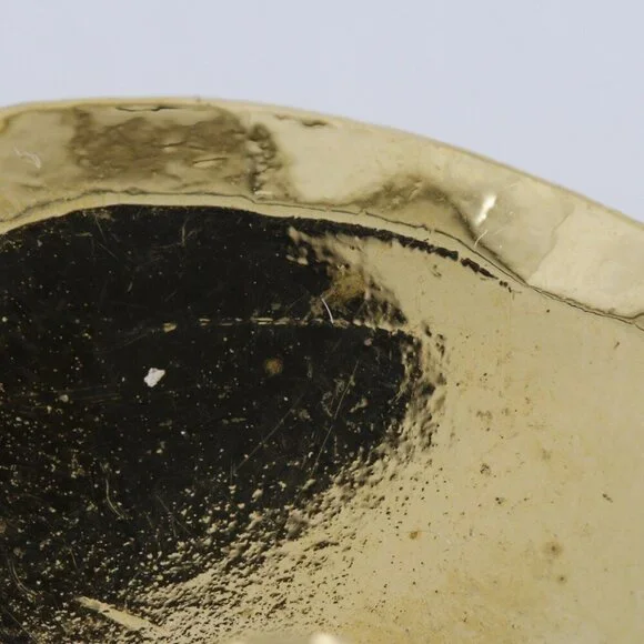 CHANEL Authentic Gold Logo Earrings - Picture 8 of 9